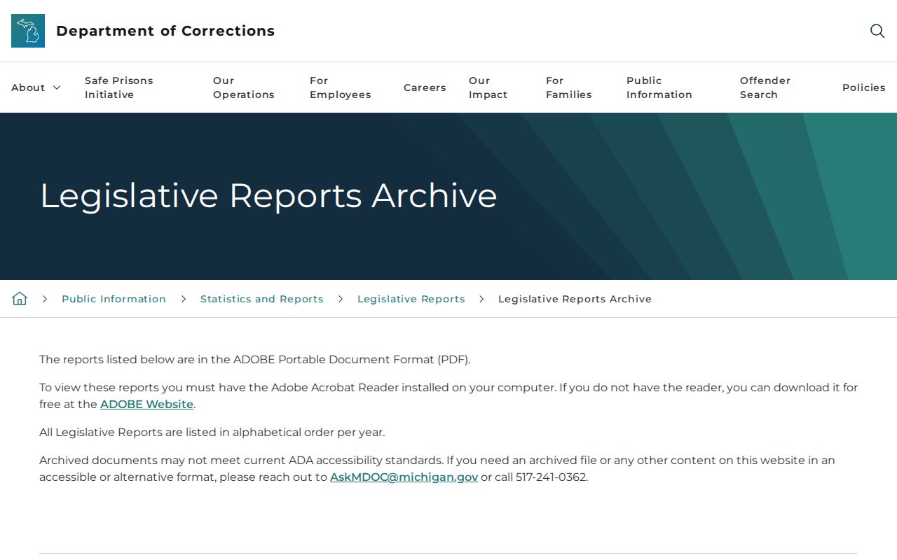 Clare County parole decisions and absconder aggregate reports